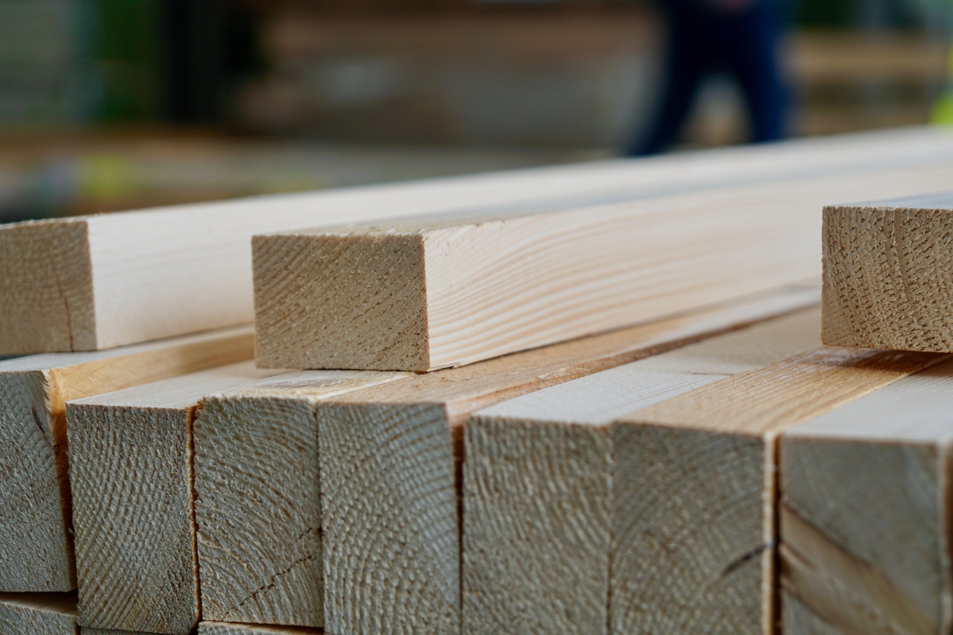 Detail sušených latí